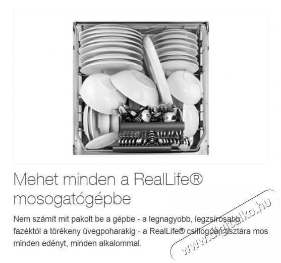 Electrolux ESF7520ROX mosogatógép Konyhai termékek - Mosogatógép - Normál (60cm) szabadonálló mosogatógép - 288345