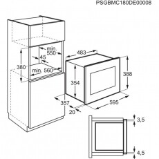 Electrolux LMS4253TMW Beépíthető mikrohullámú sütő Konyhai termékek - Mikrohullámú sütő - Mikrohullámú sütő (beépíthető) - 353862