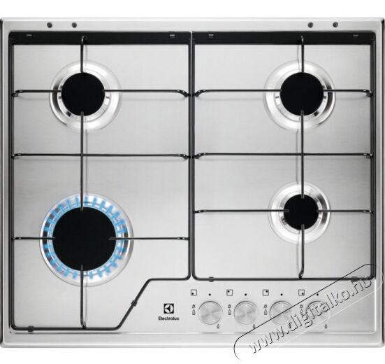 Electrolux KGS6424SX Beépíthető gáz főzőlap Konyhai termékek - Sütő-főzőlap, tűzhely (beépíthető) - Gázfőzőlap (beépíthető) - 362647
