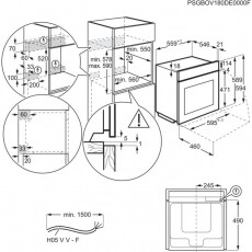 Electrolux EOB8S31X elektromos gőzsütő Konyhai termékek - Sütő-főzőlap, tűzhely (beépíthető) - Sütő (beépíthető) - 353840