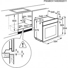 Electrolux EOB8857AOX sütő Konyhai termékek - Sütő-főzőlap, tűzhely (beépíthető) - Sütő (beépíthető) - 301992