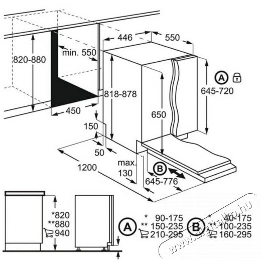 Electrolux EEM43200L beépíthető mosogatógép 10 terítékes - keskeny Konyhai termékek - Mosogatógép - Keskeny (45cm-ig) beépíthető mosogatógép - 365328