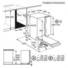 Electrolux EEA12100L Beépíthető keskeny mosogatógép - 9 terítékes Konyhai termékek - Mosogatógép - Keskeny (45cm-ig) beépíthető mosogatógép - 372024