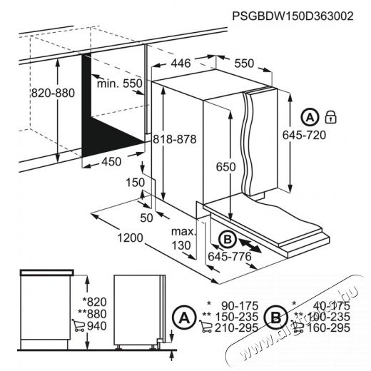 Electrolux EEA12100L Beépíthető keskeny mosogatógép - 9 terítékes Konyhai termékek - Mosogatógép - Keskeny (45cm-ig) beépíthető mosogatógép - 372024