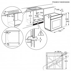 Electrolux EOF4P74X beépíthető elektromos sütő Konyhai termékek - Sütő-főzőlap, tűzhely (beépíthető) - Sütő (beépíthető) - 372053