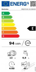Electrolux EEQ47210L beépíthető mosogatógép Konyhai termékek - Mosogatógép - Normál (60cm) beépíthető mosogatógép - 365320