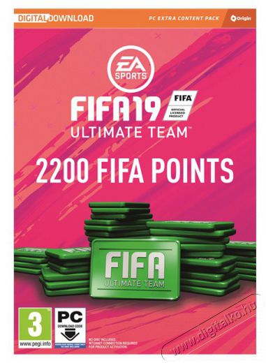 Electronic Arts FIFA 19 2200 FUT POINTS PC játékszoftver Iroda és számítástechnika - Játék konzol - Kiegészítő - 385584