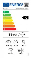 Electrolux EW6SN406BXI Elöltöltős keskeny mosógép Háztartás / Otthon / Kültér - Mosógép / szárítógép - Elöltöltős keskeny (45cm-ig) mosógép - 393028