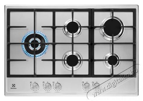 Electrolux KGS75662SX Beépíthető gáz főzőlap Konyhai termékek - Sütő-főzőlap, tűzhely (beépíthető) - Gázfőzőlap (beépíthető) - 397507