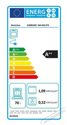 Electrolux EOB8S39X Be&eacute;p&iacute;thető gőzs&uuml;tő Konyhai term&eacute;kek - S&uuml;tő-főzőlap, tűzhely (be&eacute;p&iacute;thető) - S&uuml;tő (be&eacute;p&iacute;thető) - 399668