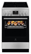 Electrolux LKR540267X BBQ grillnyárssal kerámialapos inox tűzhely Konyhai termékek - Sütő-főzőlap, tűzhely (szabadonálló) - Elektromos főzőlap (szabadonálló) - 501448