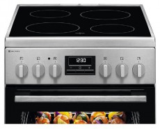 Electrolux LKR540267X BBQ grillnyárssal kerámialapos inox tűzhely Konyhai termékek - Sütő-főzőlap, tűzhely (szabadonálló) - Elektromos főzőlap (szabadonálló) - 501448