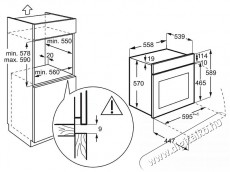 Electrolux EOD3F40BX Konyhai termékek - Sütő-főzőlap, tűzhely (beépíthető) - Sütő (beépíthető) - 504388