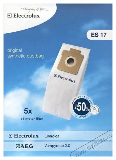 Electrolux ES17 Háztartás / Otthon / Kültér - Porszívó / takarítógép - Porzsák / portartály - 503535