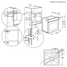 Electrolux LOC9P3XZ Konyhai termékek - Sütő-főzőlap, tűzhely (beépíthető) - Sütő (beépíthető) - 505698