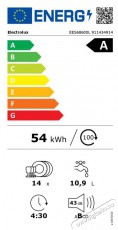 Electrolux 600 SatelliteClean EES68600L Konyhai termékek - Mosogatógép - Normál (60cm) beépíthető mosogatógép - 509280