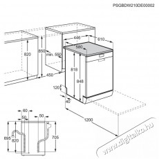 Electrolux ESS64321SX Konyhai termékek - Mosogatógép - Keskeny (45cm-ig) szabadonálló mosogatógép - 509207
