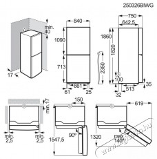 Electrolux LNT7MD58X Szabadon&aacute;ll&oacute; alulfagyaszt&oacute;s kombin&aacute;lt hűtő Konyhai term&eacute;kek - Hűtő, fagyaszt&oacute; (szabadon&aacute;ll&oacute;) - Alulfagyaszt&oacute;s kombin&aacute;lt hűtő - 527167