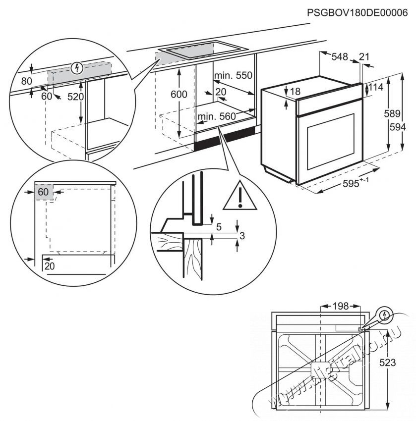 Electrolux 600 SurroundCook EOF6P76X2 Konyhai term&eacute;kek - S&uuml;tő-főzőlap, tűzhely (be&eacute;p&iacute;thető) - S&uuml;tő (be&eacute;p&iacute;thető) - 529432