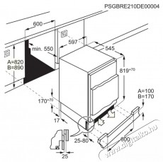 Electrolux LFB3AE82R Be&eacute;p&iacute;thető hűtőszekr&eacute;ny, 110 l, Elektronikus vez&eacute;rl&eacute;s, Megford&iacute;that&oacute; ajt&oacute;, E energiaoszt&aacute;ly, M 82 cm Konyhai term&eacute;kek - Hűtő, fagyaszt&oacute; (szabadon&aacute;ll&oacute;) - Mini hűtő / minib&aacute;r - 533300
