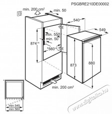 Electrolux LRB2AE88S Be&eacute;p&iacute;thető hűtőszekr&eacute;ny, 142l, M: 88 cm, Megford&iacute;that&oacute; ajt&oacute;, Automata leolvaszt&aacute;s, E energiaoszt&aacute;ly Konyhai term&eacute;kek - Hűtő, fagyaszt&oacute; (be&eacute;p&iacute;thető) - Fagyaszt&oacute; n&eacute;lk&uuml;li hűtő - 533298
