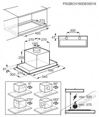 Electrolux EFG516X Be&eacute;p&iacute;thető p&aacute;raelsz&iacute;v&oacute;, 600 m&sup3;/h, Elektronikus vez&eacute;rl&eacute;s, 54 cm, Rozsdamentes ac&eacute;l Konyhai term&eacute;kek - P&aacute;raelsz&iacute;v&oacute; - Be&eacute;p&iacute;thető / kih&uacute;zhat&oacute; - 533331
