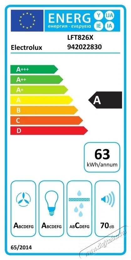 Electrolux LFT826X dekorat&iacute;v be&eacute;p&iacute;thető p&aacute;raelsz&iacute;v&oacute; Konyhai term&eacute;kek - P&aacute;raelsz&iacute;v&oacute; - Be&eacute;p&iacute;thető / kih&uacute;zhat&oacute; - 533314