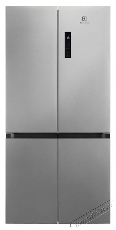 Electrolux ELT9VE52U0 Side by side hűtő, 522 l, NoFrost, E energiaoszt&aacute;ly, LCD kijelző, &Eacute;rint&eacute;svez&eacute;rl&eacute;s, LED vil&aacute;g&iacute;t&aacute;s, 190 cm, Rozsdamentes ac&eacute;l Konyhai term&eacute;kek - Hűtő, fagyaszt&oacute; (szabadon&aacute;ll&oacute;) - Amerikai t&iacute;pus&uacute; Side By Side hűtő - 535176