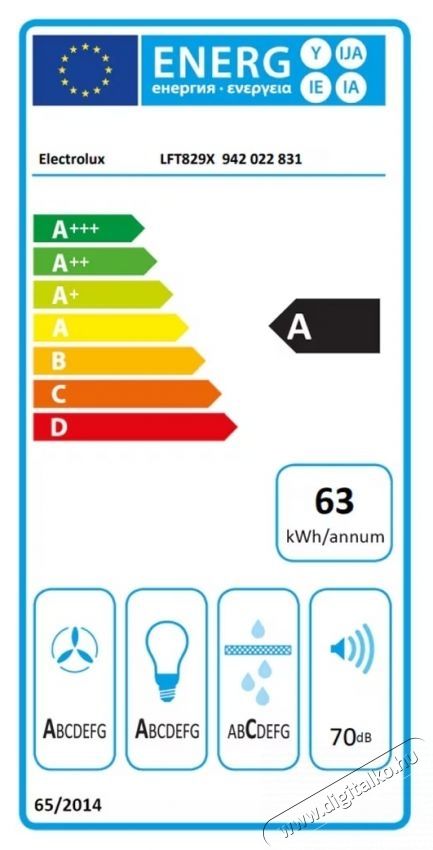 Electrolux LFT829X be&eacute;p&iacute;thető dekorat&iacute;v p&aacute;raelsz&iacute;v&oacute; Konyhai term&eacute;kek - P&aacute;raelsz&iacute;v&oacute; - K&uuml;rtős - 533309