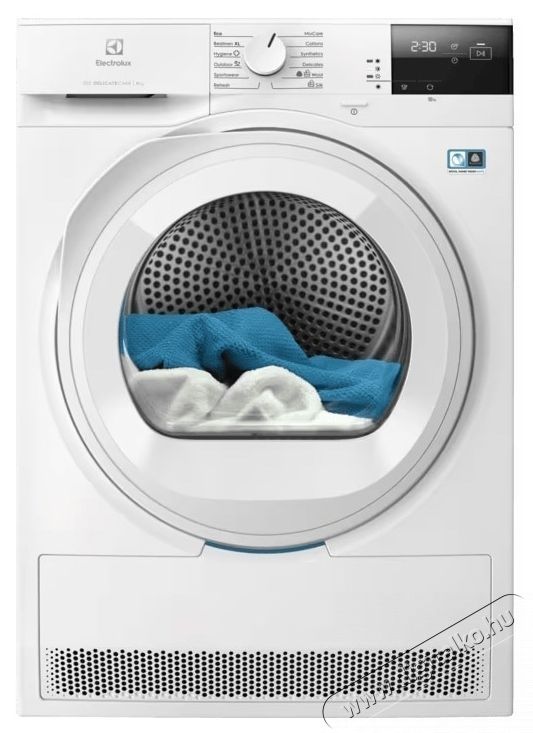 Electrolux EW7D283VE Hőszivatty&uacute;s sz&aacute;r&iacute;t&oacute;g&eacute;p, 8 kg, E energiaoszt&aacute;ly, DelicateCare + Sensicare sz&aacute;r&iacute;t&oacute;rendszer, Inverteres motor, Dob belső vil&aacute;g&iacute;t&aacute;s, Megford&iacute;that&oacute; ajt&oacute;, Feh&eacute;r H&aacute;ztart&aacute;s / Otthon / K&uuml;lt&eacute;r - Mos&oacute;g&eacute;p / sz&aacute;r&iacute;t&oacute;g&eacute;p - Sz&aacute;r&iacute;t&oacute;g&eacute;p - 536418