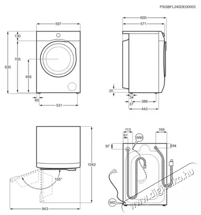 Electrolux Ecoline EW8F4482E, mos&oacute;g&eacute;p 8 kg, 1400 RPM, A energiaoszt&aacute;ly, Inverter motor, UltraCare, TimeManager, Steam Refresh/EasyIron program, Rapid 20 perc, Feh&eacute;r H&aacute;ztart&aacute;s / Otthon / K&uuml;lt&eacute;r - Mos&oacute;g&eacute;p / sz&aacute;r&iacute;t&oacute;g&eacute;p - El&ouml;lt&ouml;ltős norm&aacute;l (60cm-ig) mos&oacute;g&eacute;p - 536429