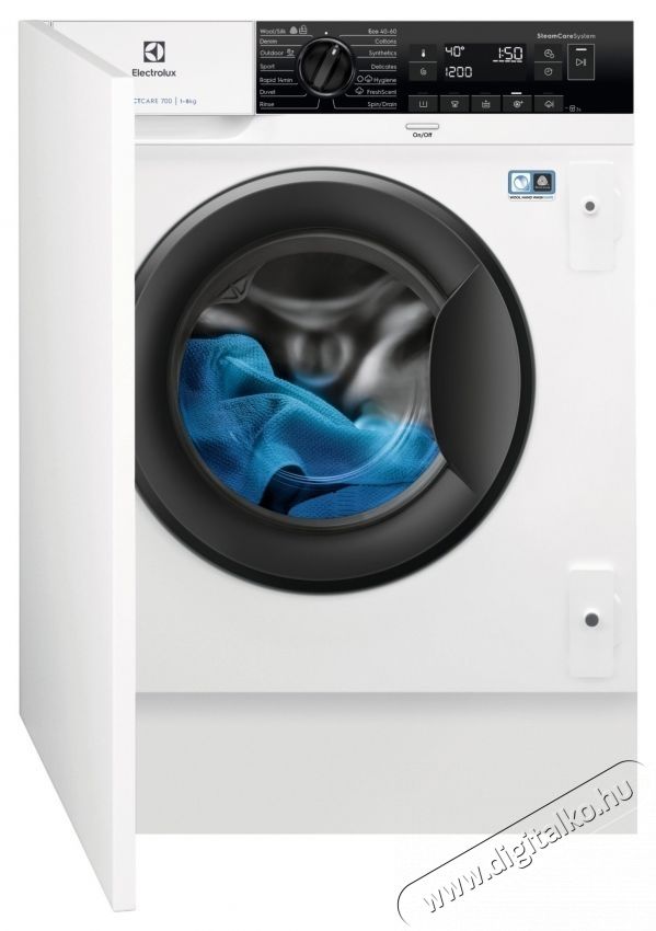 Electrolux EW7N7F348SI Be&eacute;p&iacute;thető mos&oacute;g&eacute;p, 8 kg, 1400 RPM, B energiaoszt&aacute;ly, Inverteres motor, SensiCare, SteamCare, Feh&eacute;r Konyhai term&eacute;kek - Mosogat&oacute;g&eacute;p - Norm&aacute;l (60cm) be&eacute;p&iacute;thető mosogat&oacute;g&eacute;p - 536434