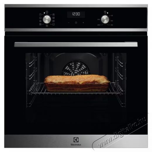 Electrolux EOF5H40BX Be&eacute;p&iacute;thető s&uuml;tő, Elektromos, 65 l, 9 program, konvekci&oacute;s, grill, D energiaoszt&aacute;ly, Rozsdamentes ac&eacute;l Konyhai term&eacute;kek - S&uuml;tő-főzőlap, tűzhely (be&eacute;p&iacute;thető) - S&uuml;tő (be&eacute;p&iacute;thető) - 537779