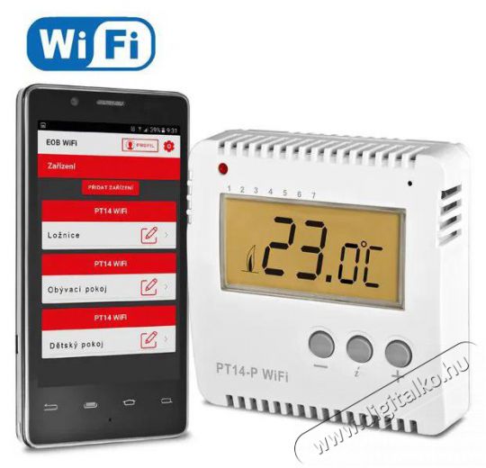 Elektrobock PT14-P-WIFI Háztartás / Otthon / Kültér - Okos otthon - Termosztát - 508074