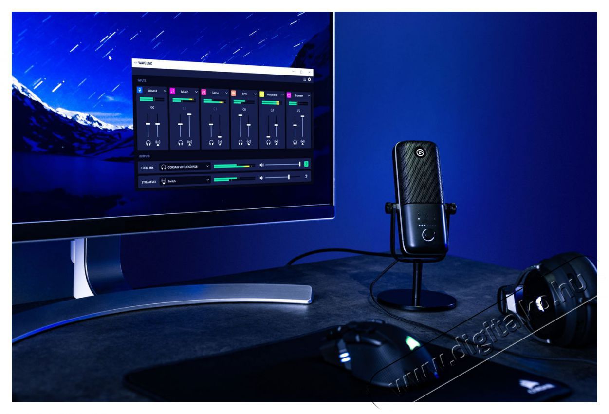 Elgato Wave: 3 Fot&oacute;-Vide&oacute; kieg&eacute;sz&iacute;tők - Mikrofon - Fot&oacute;-vide&oacute; mikrofon - 524707