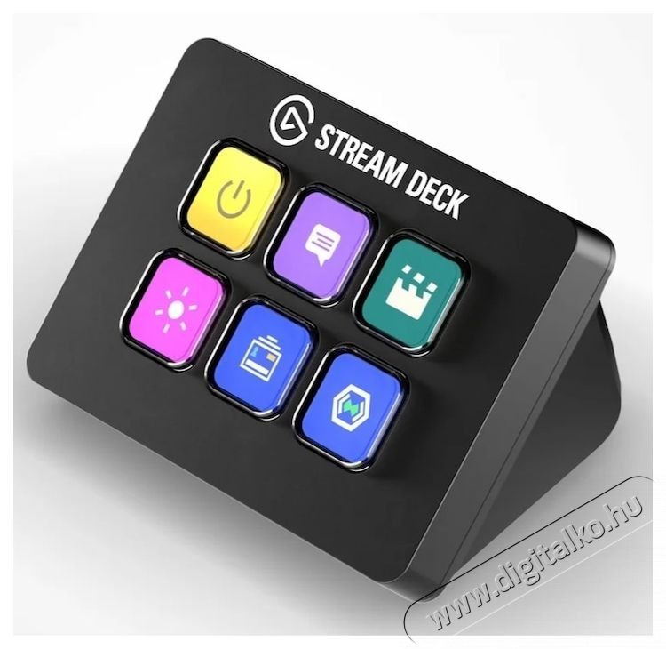 Elgato Stream Deck Mini, Fekete Iroda &eacute;s sz&aacute;m&iacute;t&aacute;stechnika - Sz&aacute;m&iacute;t&oacute;g&eacute;p tartoz&eacute;k - PC kontroller - 533338