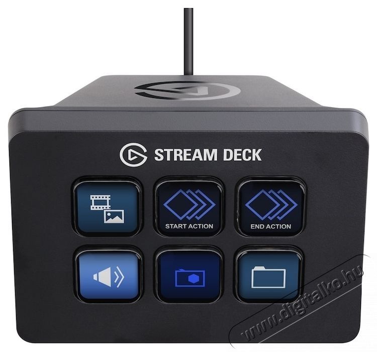 Elgato Stream Deck Mini, Fekete Iroda &eacute;s sz&aacute;m&iacute;t&aacute;stechnika - Sz&aacute;m&iacute;t&oacute;g&eacute;p tartoz&eacute;k - PC kontroller - 533338