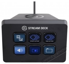 Elgato Stream Deck Mini, Fekete Iroda &eacute;s sz&aacute;m&iacute;t&aacute;stechnika - Sz&aacute;m&iacute;t&oacute;g&eacute;p tartoz&eacute;k - PC kontroller - 533338