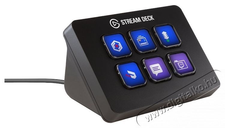 Elgato Stream Deck Mini, Fekete Iroda &eacute;s sz&aacute;m&iacute;t&aacute;stechnika - Sz&aacute;m&iacute;t&oacute;g&eacute;p tartoz&eacute;k - PC kontroller - 533338
