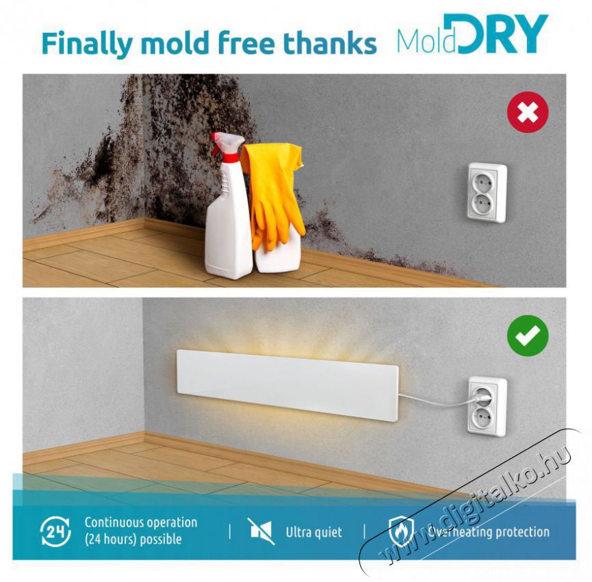 ELIAS Mold Dry M1 P&aacute;ramentes&iacute;tő Sz&eacute;ps&eacute;g&aacute;pol&aacute;s / Eg&eacute;szs&eacute;g - L&eacute;gtiszt&iacute;t&oacute; / p&aacute;r&aacute;s&iacute;t&oacute; / p&aacute;r&aacute;tlan&iacute;t&oacute; - P&aacute;ramentes&iacute;tő - 524710