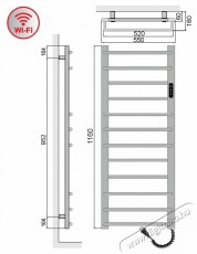 ELIZ EBS 12/55 AF-W WiFi Háztartás / Otthon / Kültér - Fűtés - Fali fűtőtest - 529450