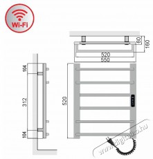 ELIZ EBS 6/55 AF-B WiFi Háztartás / Otthon / Kültér - Fűtés - Fali fűtőtest - 529454