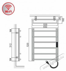 ELIZ EBS 6/55 AF-W WiFi Háztartás / Otthon / Kültér - Fűtés - Fali fűtőtest - 529456
