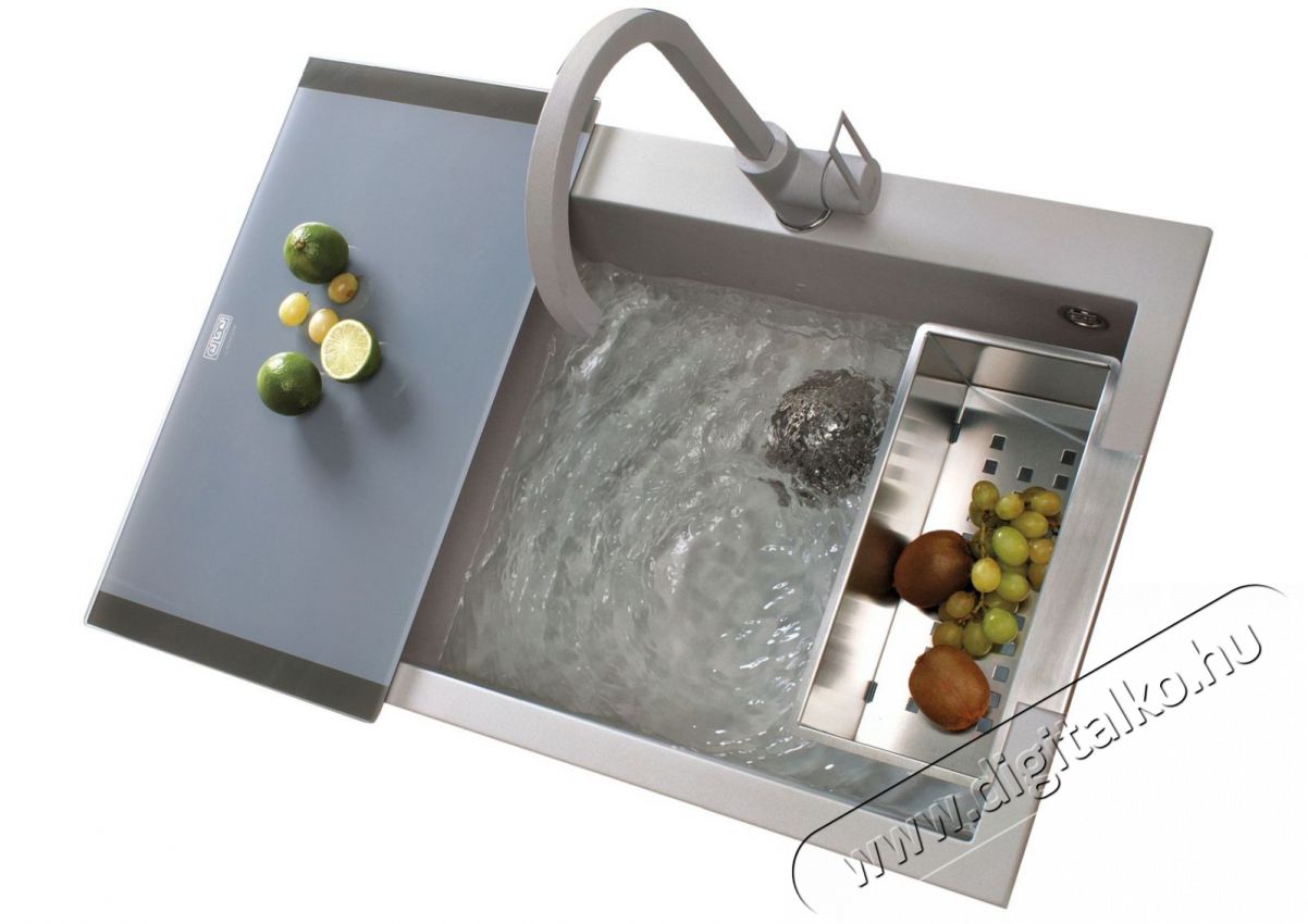 Elleci AVI03000 Inox gyümölcsmosó kosár, szűrőkosár Best mosogatókhoz Konyhai termékek - Mosogató - Mosogatótálca - 355585