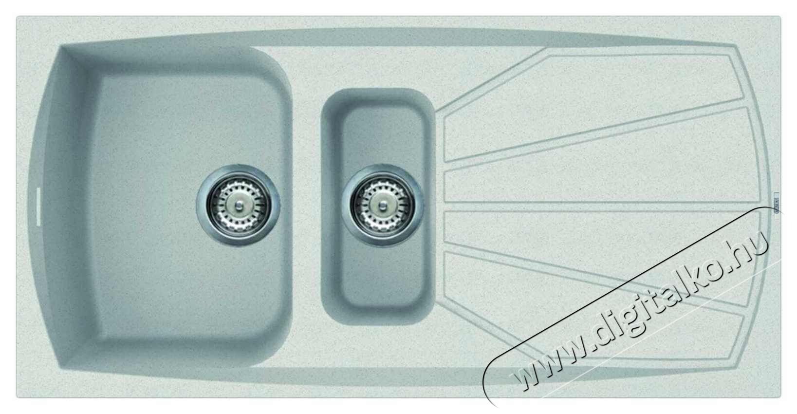 Elleci LGL47552 Living 475 G52 Bianco Pietra Granitek mosogatótálca Konyhai termékek - Mosogató - Mosogatótálca - 359062