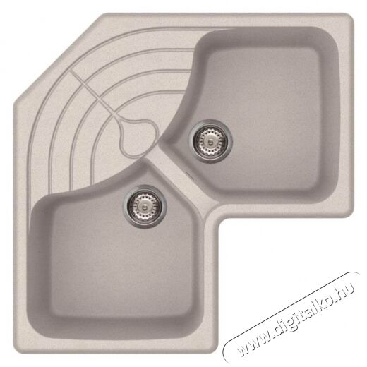 Elleci LGMCOR52 Master CORNER G52 Bianco Pietra granitek mosogatótálca Konyhai termékek - Mosogató - Mosogatótálca - 359139