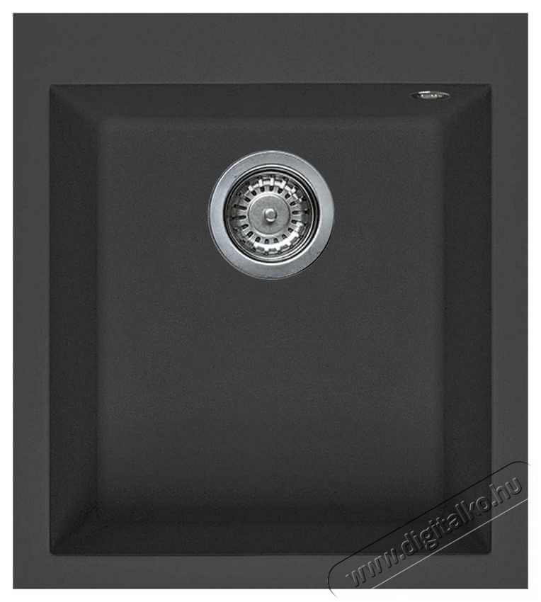 Elleci LGQ10059 Quadra 100 G59 Antracite Granitek mosogatótálca Konyhai termékek - Mosogató - Mosogatótálca - 359154