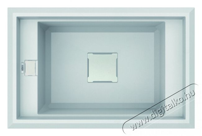 Elleci LGV13068 Value 130 G68 Bianco granitek mosogatótálca Újdonságok - Új termékek - 359611