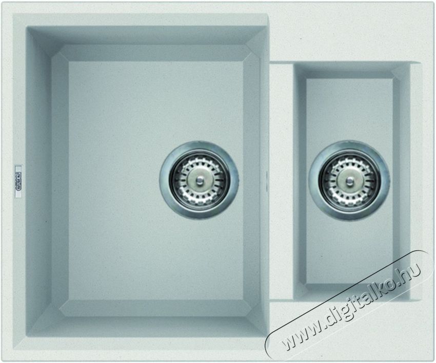 Elleci LGY15068 Easy 150 G68 Bianco granitek mosogatótálca Konyhai termékek - Mosogató - Mosogatótálca - 358745