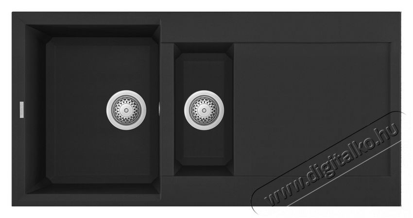 Elleci LGY47540 Easy 475 G40 Nero granitek mosogatótálca Konyhai termékek - Mosogató - Mosogatótálca - 358825